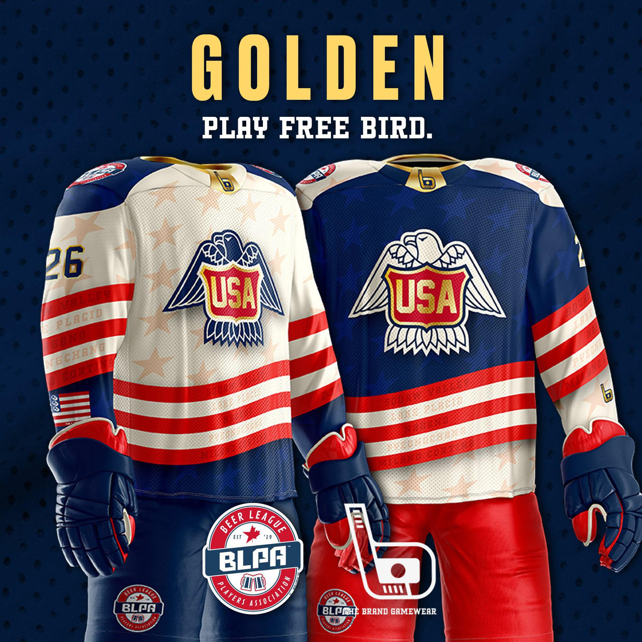 Play Free Bird Jersey– Gold Edition